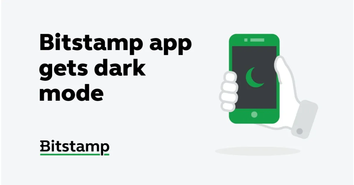 Bitstamp app gets dark mode