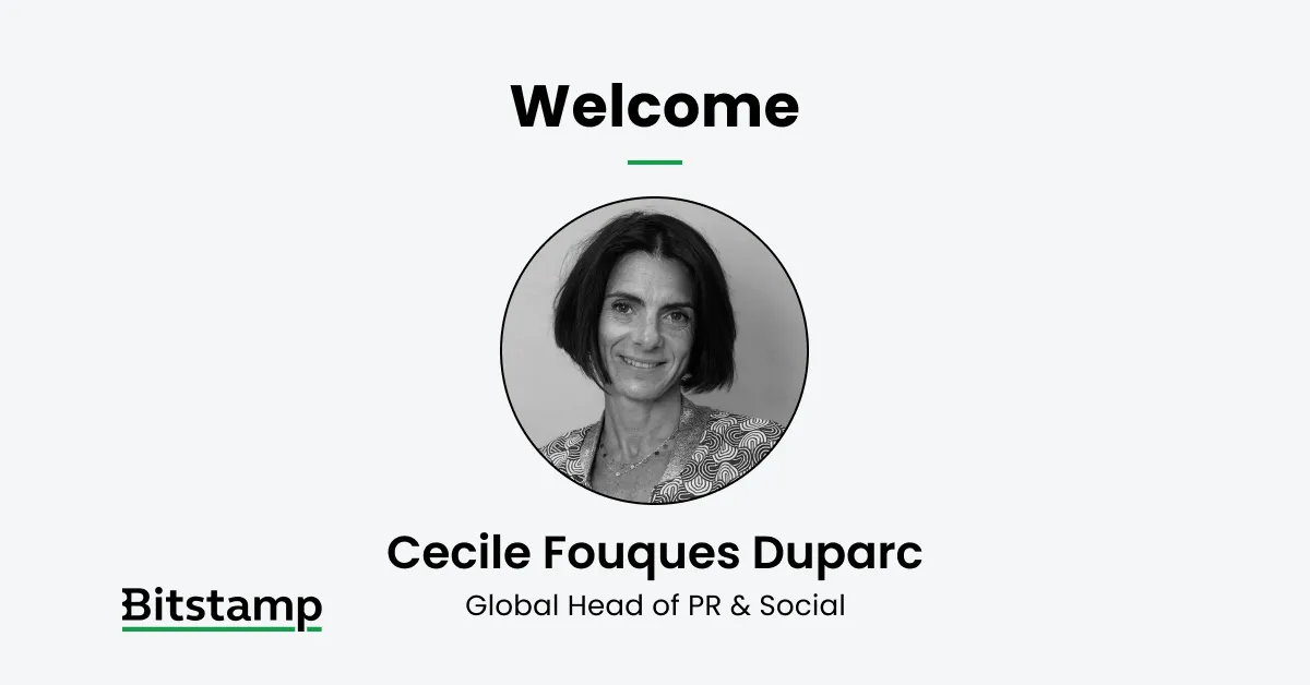 Bitstamp welcomes Cecile Fouques Duparc as the company’s Global Head of PR and Social Media