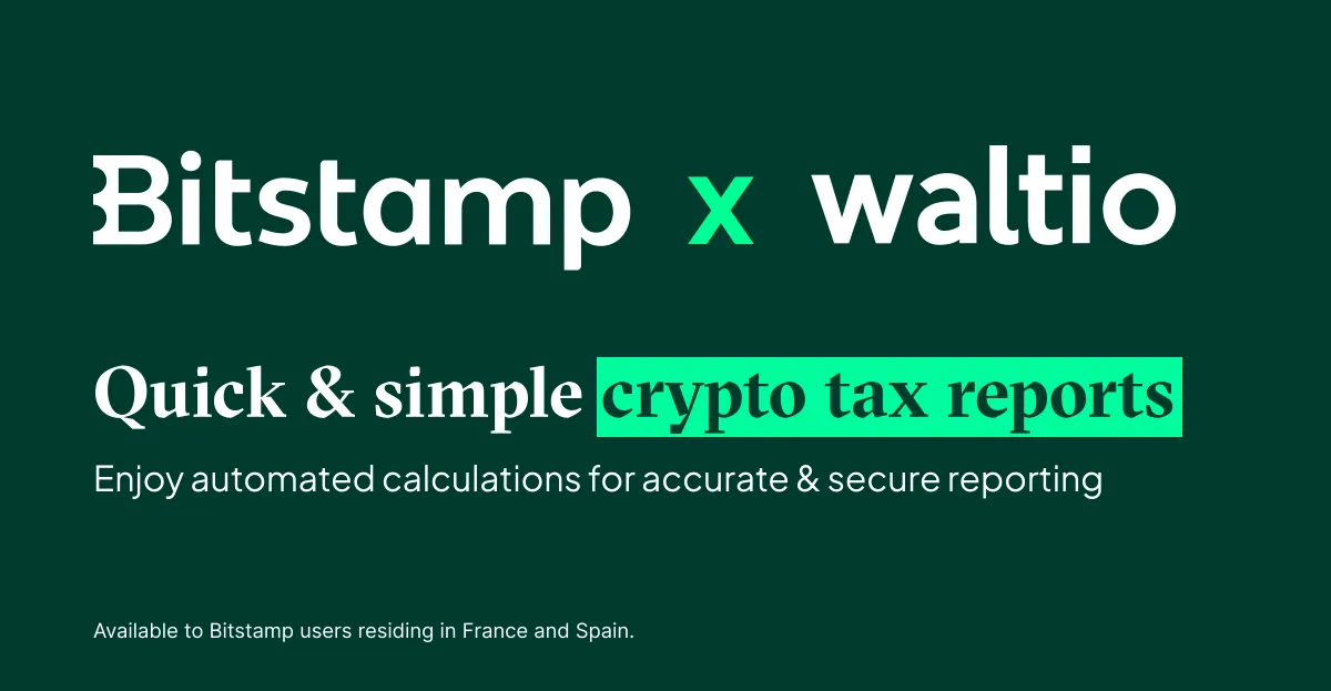 Say Hello to Waltio – Crypto Taxation Simplified via Bitstamp Connect