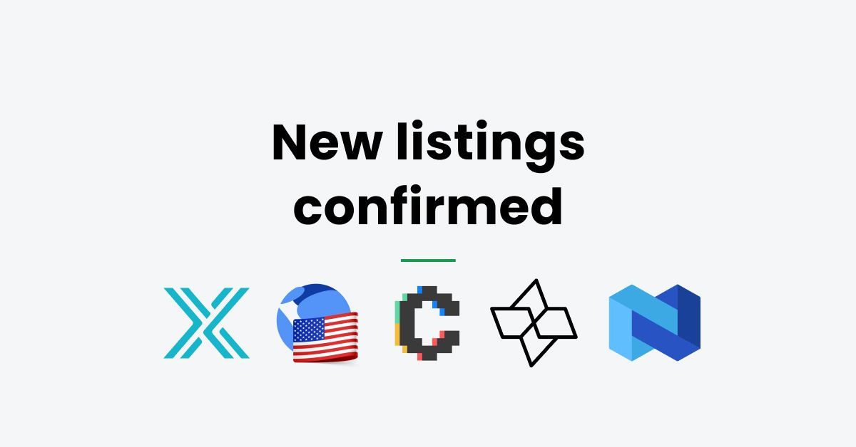 We’re listing five new assets: IMX, NEXO, CTSI, CVX and UST