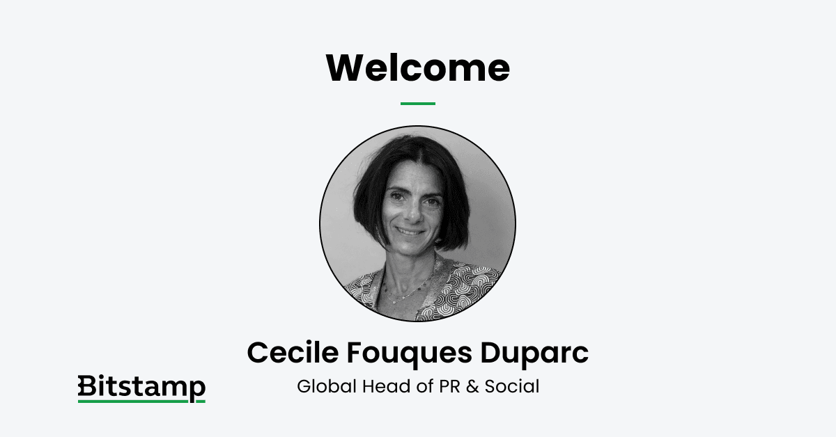 Bitstamp Cecile Fouques Duparc as the company’s Global Head of