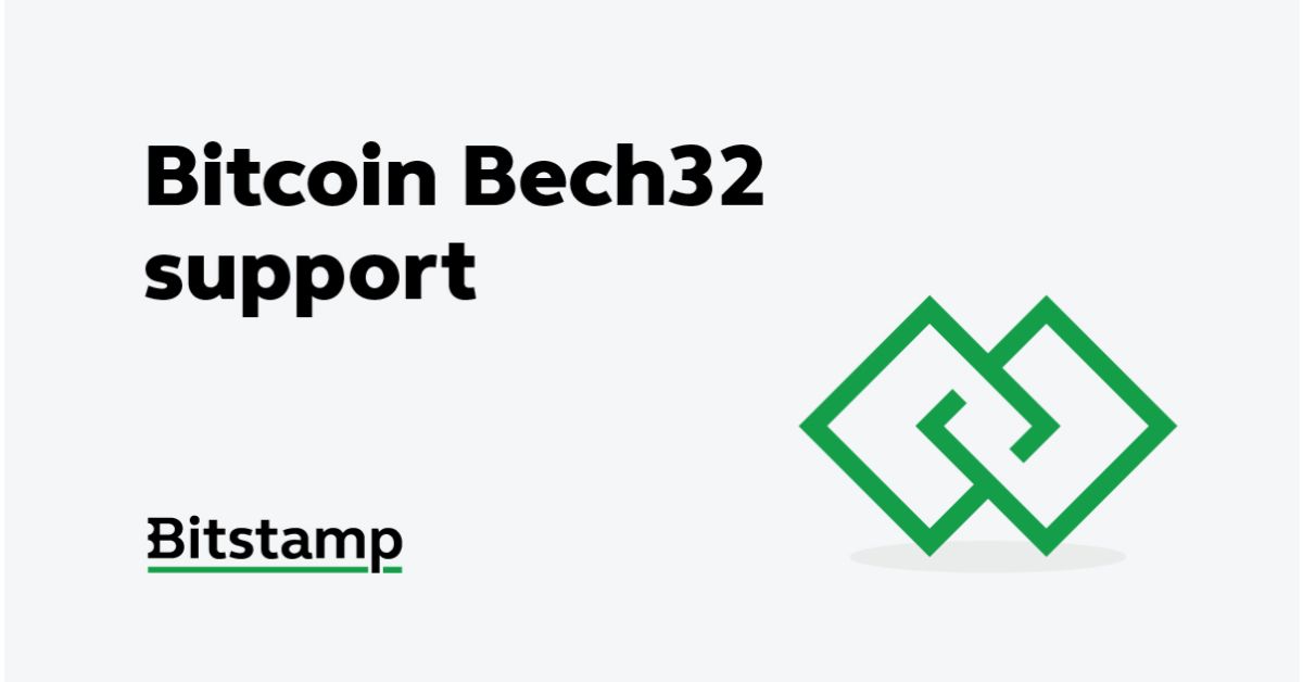 We’ve added support for bech32 Bitcoin addresses at Bitstamp