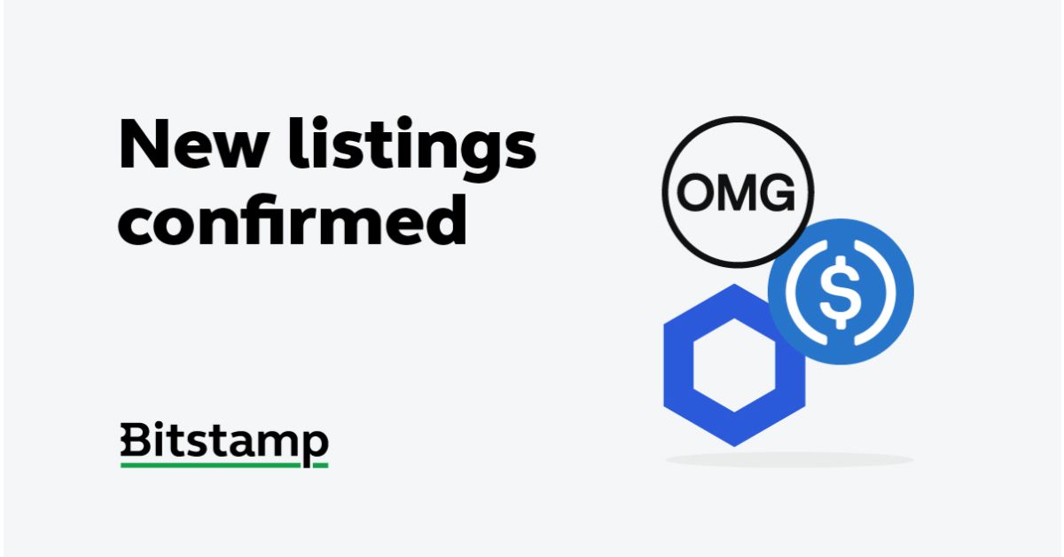Introducing Chainlink (LINK), USD Coin (USDC) and OMG Network (OMG) at Bitstamp with zero fees for the rest of the year!
