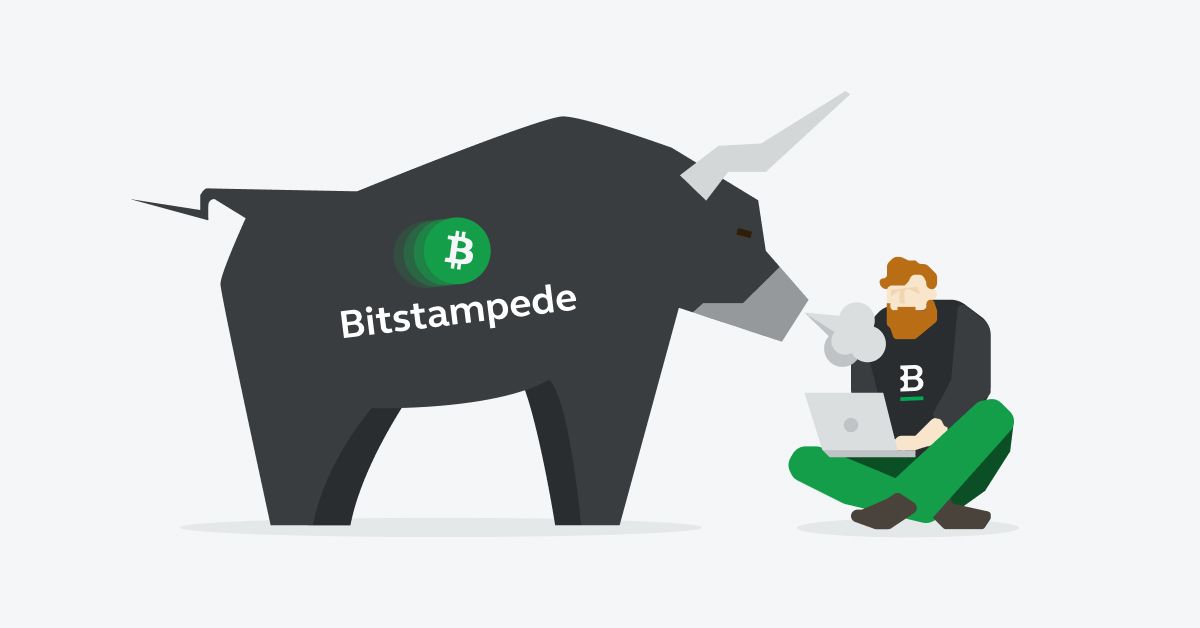 The bulls are off and they’re running with $100,000 worth of bitcoin! It’s Bitstampede month!