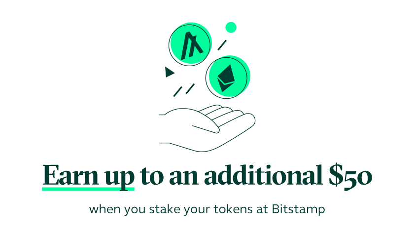 US Customers: Get up to $50 in free ETH and ALGO by staking with Bitstamp Earn!
